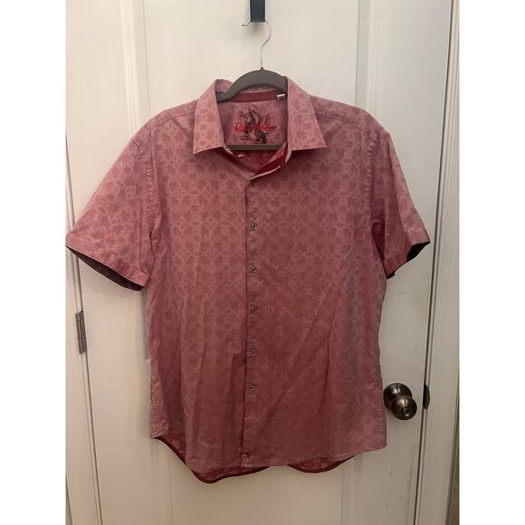 Robert Graham Maya Bay Men's Short Sleeve Button Down XL Classic Shirt Preppy